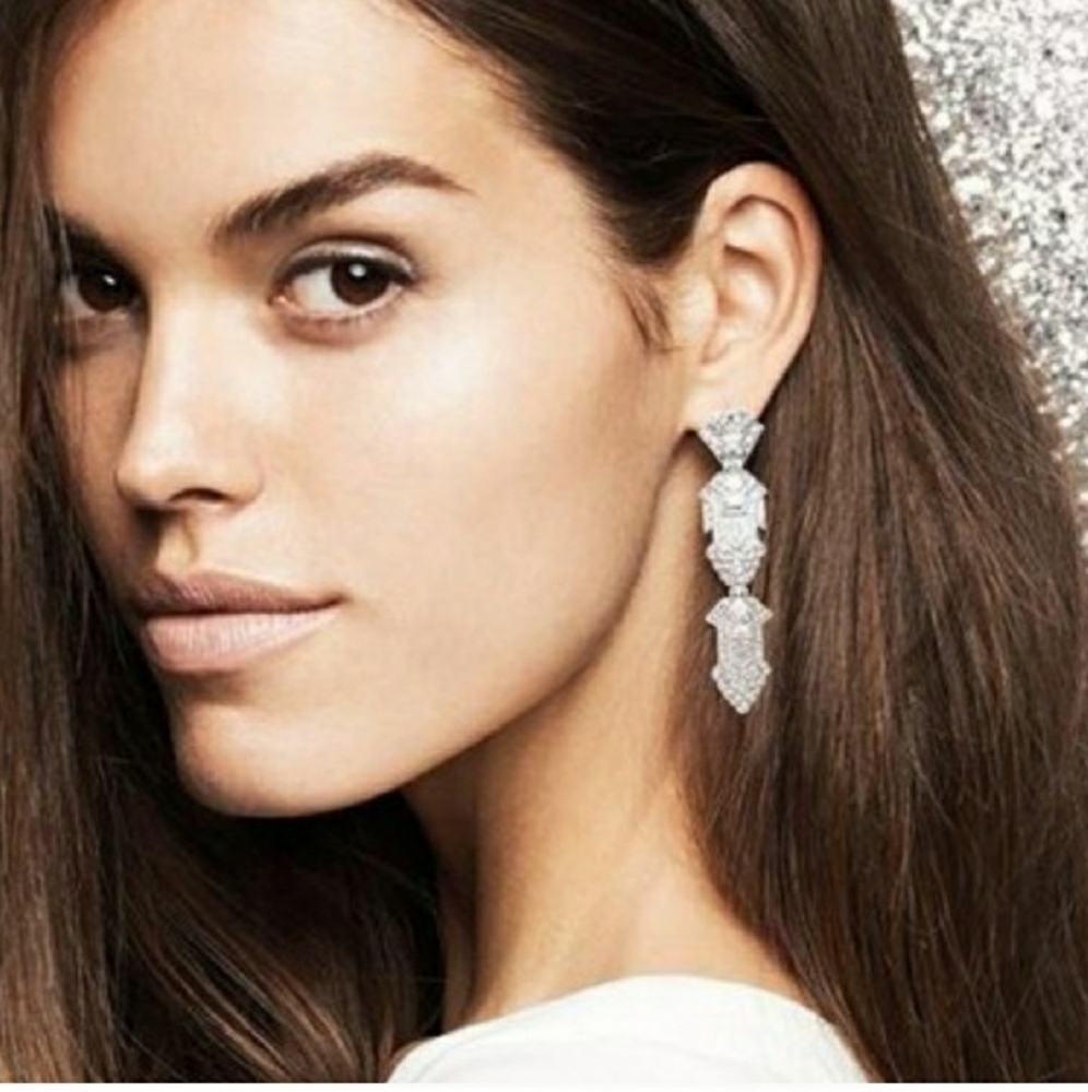 Stella & Dot earrings 3 in 1 Casablanca chandelier